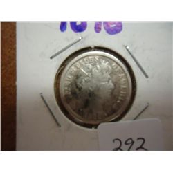1896 BARBER DIME (FINE)