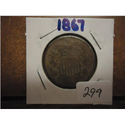 1867 TWO CENT PIECE