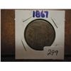 Image 1 : 1867 TWO CENT PIECE