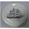 Image 1 : Collector Plate made in Sweden, Picture of Ship on front of  plate, Diameter 8"