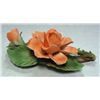 Image 4 : Lot of 2 Porcelain Roses, Capodimonte of Italy "Painters" rose,