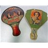 Image 1 : Lot of 2 Advertising Fans Pur-Ox Syrups & Edward L. Smead Repulbican Candidate