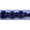 Image 4 : New German Silver Bracelet with Lapis. 7" long
