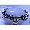 Image 2 : New German Silver Ring with Moonstone  Stone, size  6.5