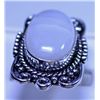 Image 3 : New German Silver Ring with Moonstone  Stone, size  6.5