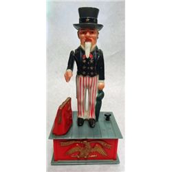 1950's Uncle Sam Patriotic Plastic Bank