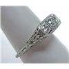 Image 2 : STUNNING VINTAGE PLATINUM 3 STONE RING