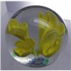 Image 3 : Yellow Flower Glass Paperweight