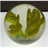 Image 6 : Yellow Flower Glass Paperweight