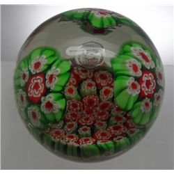 Large Red and Green Paperweight