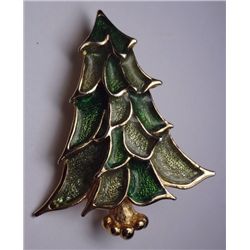 Vintage Christmas Tree Brooch