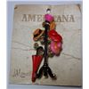 Image 1 : NIP Vintage Mamselle Americana Hat Rack Brooch