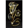 Image 2 : Vintage Pin / Brooch , and Earrings Set