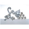 Image 1 : Older Vintage Rhinestone and Pot Metal Pin - "Trembler"