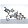 Image 2 : Older Vintage Rhinestone and Pot Metal Pin - "Trembler"