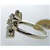 Image 2 : 14k White Gold Diamond Ring, Size 8, Pre-Owned, Vi ntage Styling