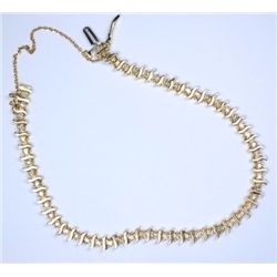 14kt 8" bracelet. 1ctw total weight.