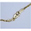 Image 2 : 14kt 24" Rope chain with Blue Topaz Stone.