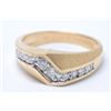 Image 1 : Men's 14K Diamond Ring. Size 9 3/4 with brushed Gold and approx. 1.25 dtw.