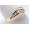 Image 2 : Men's 14K Diamond Ring. Size 9 3/4 with brushed Gold and approx. 1.25 dtw.