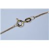 Image 2 : 14kt 20" necklace with Ruby and Diamond Pendent. 2.7 dwt.