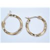 Image 1 : 14k  hoop earrings.