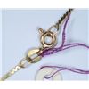 Image 2 : 14 kt Emerald necklace with 16" chain.
