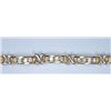 Image 2 : 14 kt. two-toned bracelet. 2 ctw.