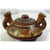 Image 1 : VINTAGE PERUVIAN CLAY PIT WITH LLAMAS