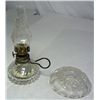 Image 2 : MINI MINIATURE GLASS OIL LAMP METAL FINGER HANDLE WITH A LAMP SHADE
