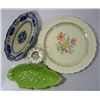 Image 1 : SET OF 4 PLATES. THE FIRST IS A BEAUTIFUL FLORAL PATTERN FROM TAYLOR SMITH, NEXT