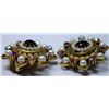Image 2 : BEAUTIFUL VINTAGE RHINESTONE SIGNED ART CLIP EAR RINGS