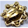 Image 3 : BEAUTIFUL VINTAGE RHINESTONE SIGNED ART CLIP EAR RINGS