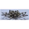Image 2 : FLOWER AND RHINESTONE FLOWER SHAPED BROACH. BROACH CAN BE WORN AS A NECKLACE