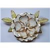 Image 1 : CORO ENAMEL FLOWER BROACH SIGNED