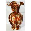Image 1 : FENTON-VASA MURRHINA AUTUMN ORANGE 8" VASE 1965-1968