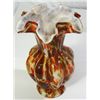 Image 4 : FENTON-VASA MURRHINA AUTUMN ORANGE 8" VASE 1965-1968