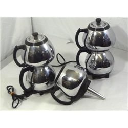 2 Vintage Sunbeam Coffeemaster C30A Vacuum Coffee Maker With Extra Piece.