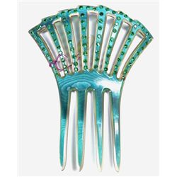 Brilliant Tortoiseshell Rhinestone Hair Comb. Perfect for any event!!
