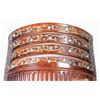 Image 2 : LARGE VINTAGE HAIR COMB W/ RHINESTONE AND GOLD INLAY.  4.5"x4"  BEAUTIFUL!!