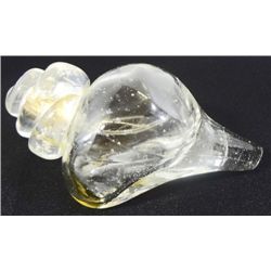 GLASS SNAIL SHAPED PERFUME BOTTLE