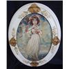 Image 1 : VINTAGE PICTURE AND FRAME. PICTURE GLASS IS DOME GLASS