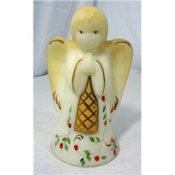 BEAUTIFUL HAND PAINTED FENTON ANGEL BELL