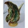 Image 1 : SHAWNEE LEAF VASE. ONE OF THE TOP CORNERS IS BROKEN OFF