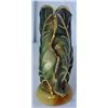 Image 3 : SHAWNEE LEAF VASE. ONE OF THE TOP CORNERS IS BROKEN OFF