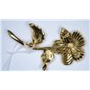 Image 2 : Signed Nolan Miller flower brooch.