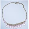 Image 1 : Raspberry Lemonade colored necklace by Bisou Bisou.