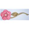 Image 1 : Large pink flower pin