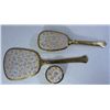 Image 2 : Vintage Vanity Set Brush and Mirror and Jar