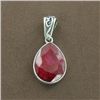 Image 1 : 4.760g Pandent of Ruby Sterling Silver